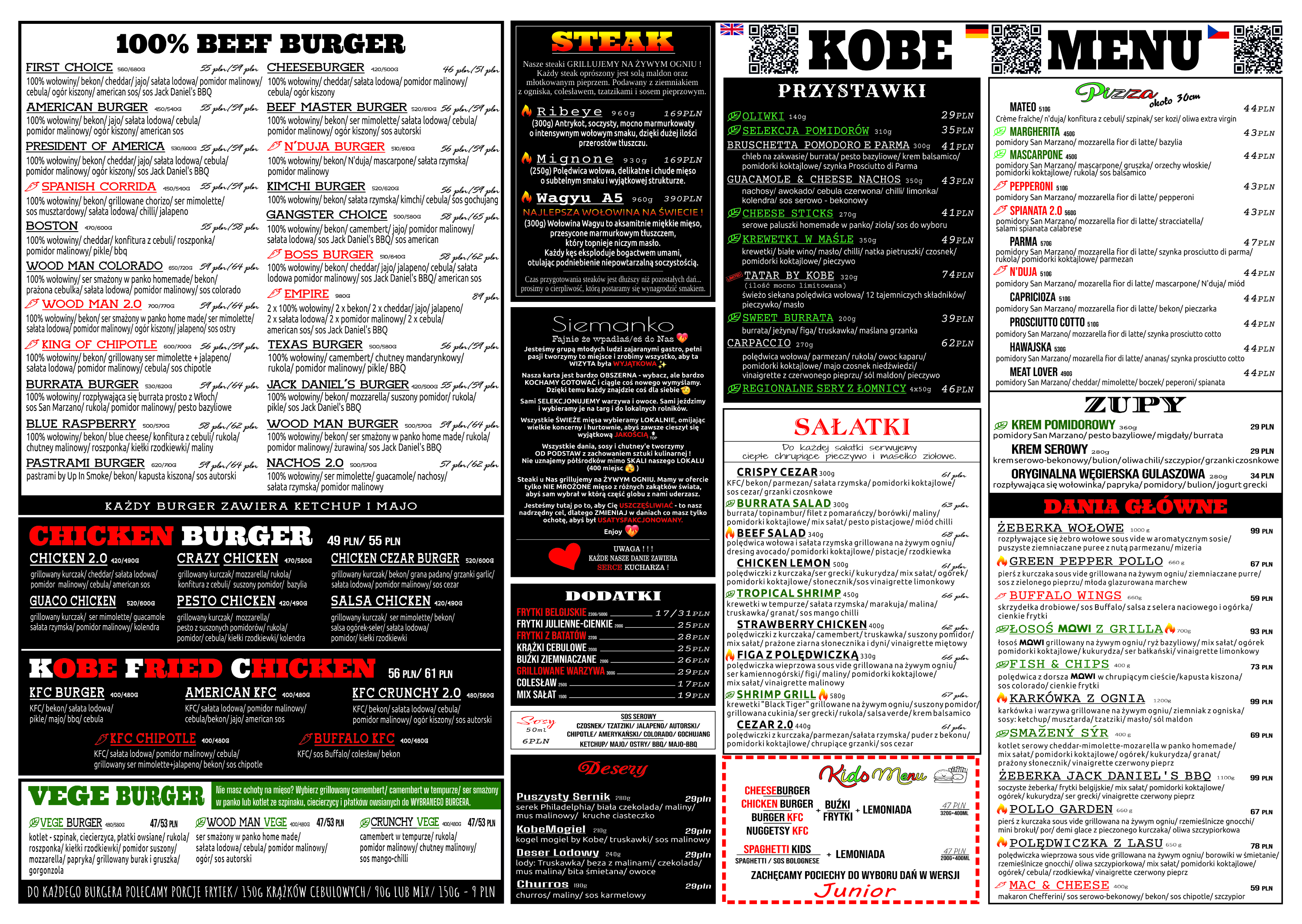 menu KOBE