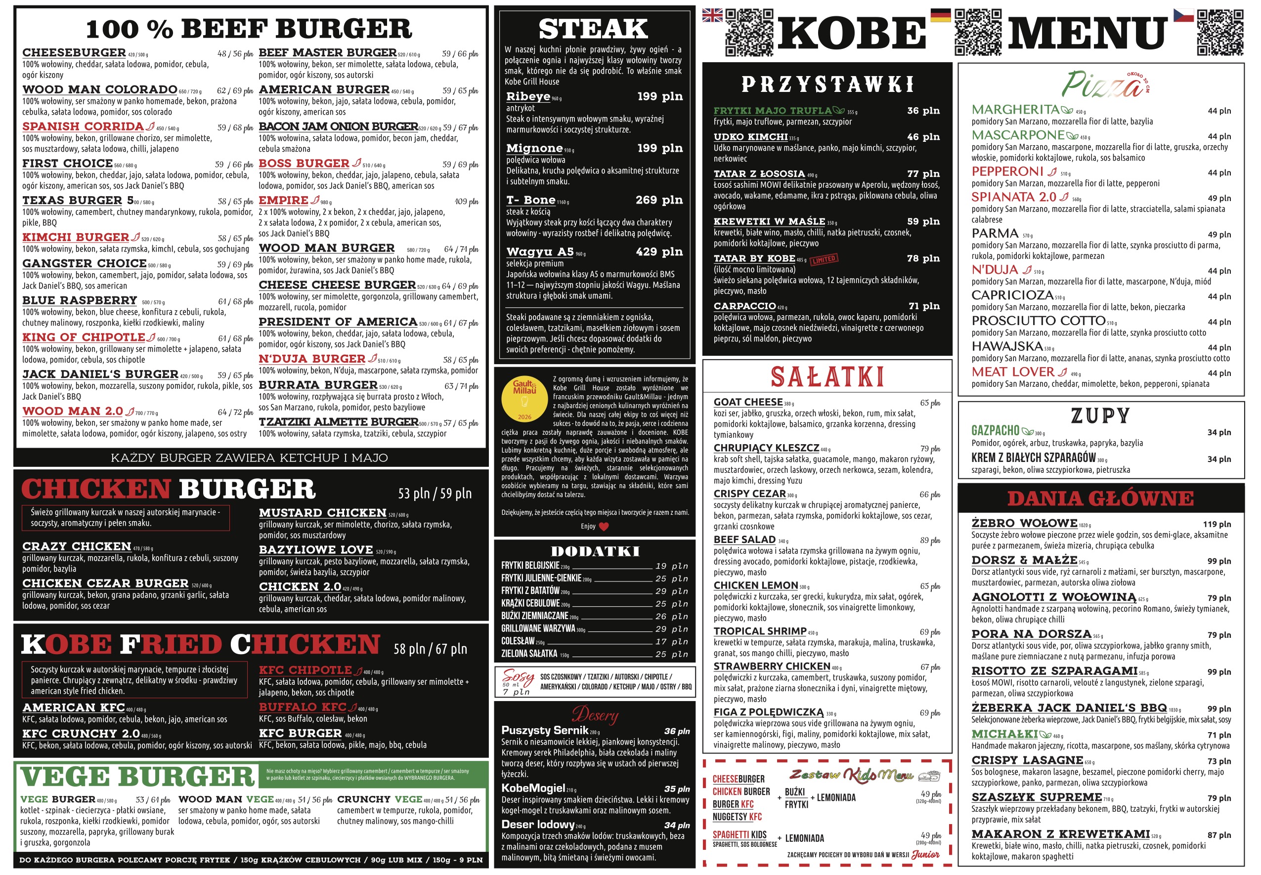 menu KOBE